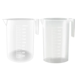 【職人實驗】185-PPC2000 PP刻度杯2000ml 塑膠透明量杯 實驗器具 透明量杯(大容量商用塑量桶 刻度杯)