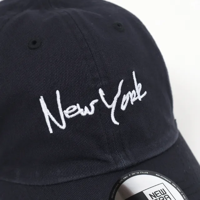 【NEW ERA】棒球帽 Classic Essential New York 藍白 可調帽圍 刺繡 老帽 帽子(NE70782544)