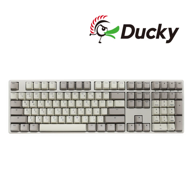 【Ducky】Origin 100%機械式鍵盤 復古色 中文(茶軸/青軸/紅軸/銀軸)