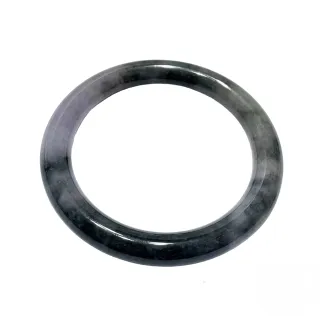 【A1 寶石】天然緬甸紫烏雞翡翠手鐲-內徑60mm(附證書)