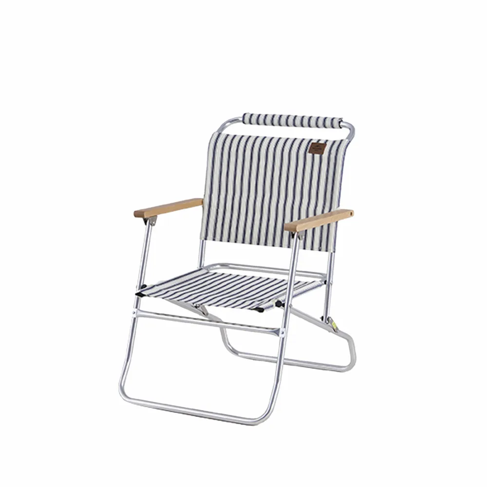 【Naturehike】孚野鋁合金靠背折疊椅 矮款 線竹紋 JJ024(台灣總代理公司貨)