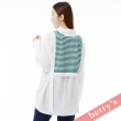 【betty’s 貝蒂思】兩件式條紋短背心綁帶襯衫(綠色)