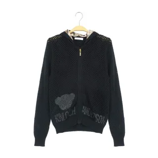 【Kinloch Anderson】圓領荷葉風造型短袖外套 金安德森女裝(KA0565604 墨綠/黑)