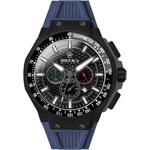 BRERA 布雷拉BRERA 布雷拉 義大利 米蘭精品 超跑概念 GT2 三眼計時腕錶-藍(BMGTQC4503B)