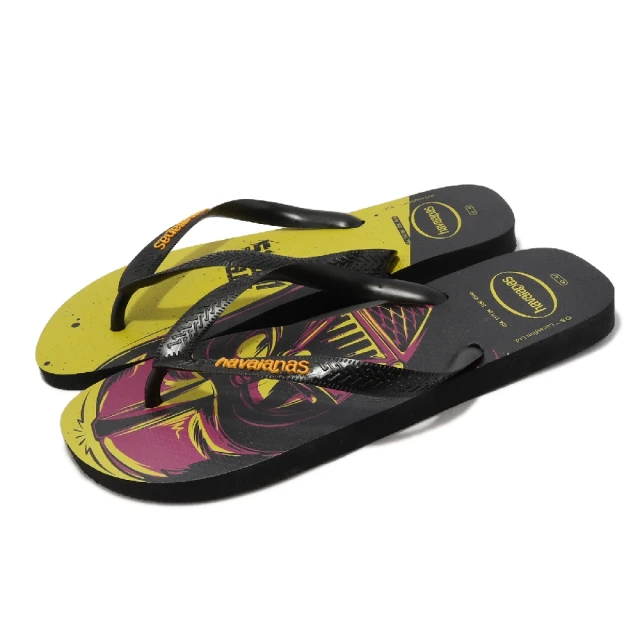 havaianas 哈瓦仕 拖鞋 Star Wars Flip Flops 男鞋 黑 黃 星際大戰 夾腳拖 哈瓦仕(41351852127M)