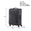 【Samsonite 新秀麗】29吋 73H 可擴充超輕量布面軟殼TSA防盜拉鍊行李箱/布箱(多色可選)