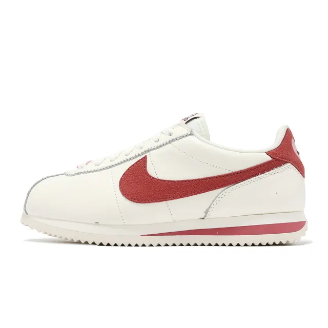 【NIKE 耐吉】阿甘鞋 Wmns Cortez SE 女鞋 象牙白 粉紅 愛心 情人節 休閒鞋(FZ5167-133)