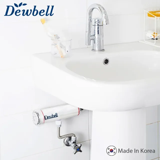 【Dewbell】Dewbell 沐浴除氯過濾水器黑色高階款濾芯3入組(有效除菌.除餘氯)