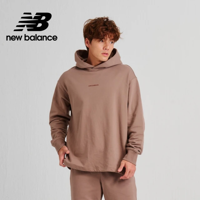 NEW BALANCE 刺繡NB連帽長袖上衣_AMT33559MS_男性_駝色