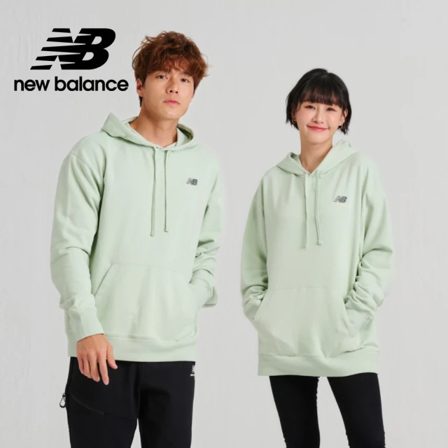 NEW BALANCE NB 抽繩前口袋連帽長袖上衣_UT21500SRV_男性_牛油果綠