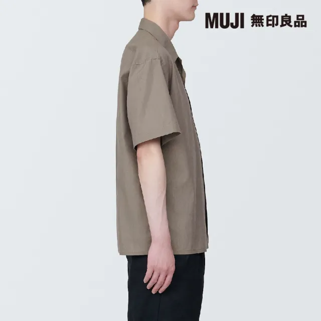 【MUJI 無印良品】男大麻混短袖襯衫(共4色)