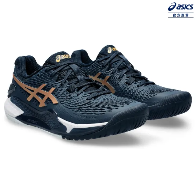 【asics 亞瑟士】GEL-RESOLUTION 9 女款 榮耀系列 網球鞋(1042A268-960)