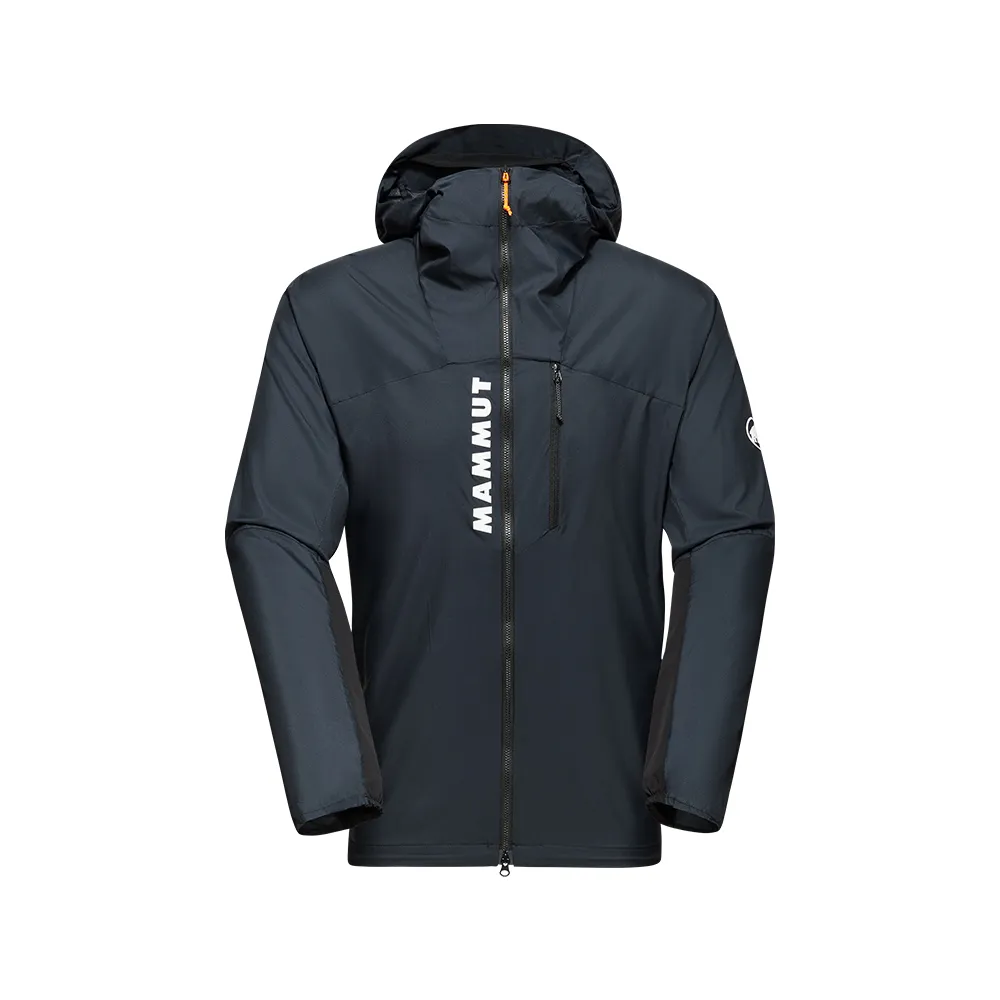 【Mammut 長毛象】Aenergy WB Hooded Jacket AF Men 極輕防風透氣越野外套 黑色 男款 #1012-00700