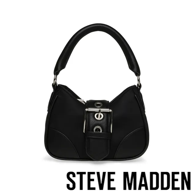 【steve madden】BCHARLON 扣飾月亮腋下包(黑色)