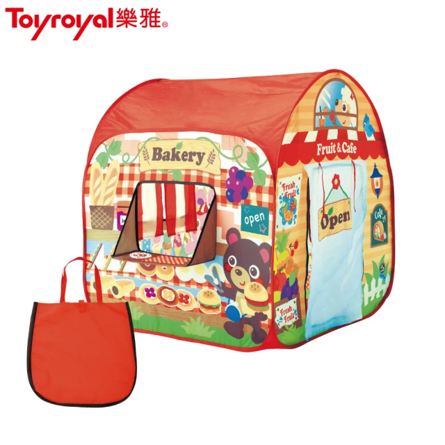 Toyroyal 樂雅 兒童帳篷+手提袋/我的迷你商店屋(家家酒.角色扮演)