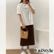 【UniStyle】圓領短袖T恤 韓版草寫字母印花  女 UP1545(白)