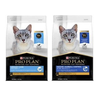 【Pro Plan 冠能】成貓（泌尿保健、室內加強化毛）配方 3kg(貓飼料、貓糧)
