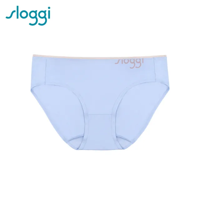 【sloggi】GO COOL清爽系列低腰小褲(淡青藍)