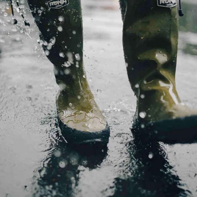 【RONIN 獵漁人】輕量高筒防滑摺疊雨鞋(登山雨鞋 露營雨鞋 釣魚雨鞋 透氣雨鞋 登山靴 Naturehike雨鞋)