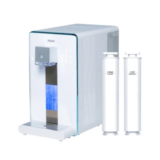 【Haier 海爾】6L免安裝RO瞬熱製冷淨水器開飲機小藍鯨白WD601(送01濾芯+03濾芯)