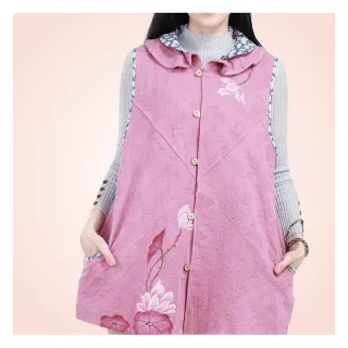 【花鈿】緹花盤釦手繪造型背心(WH3901)