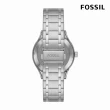 【FOSSIL 官方旗艦館】Fenmore 現代都會風尚鏤空機械手錶 銀色不鏽鋼鍊帶 44MM BQ2648