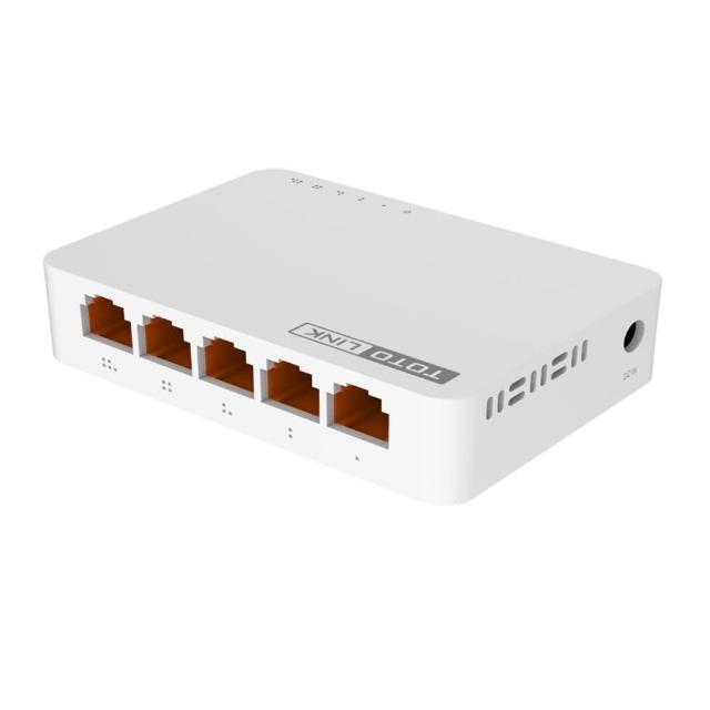 【TOTOLINK】S505G 5埠 Giga極速乙太網路交換器(隨插即用最便利)
