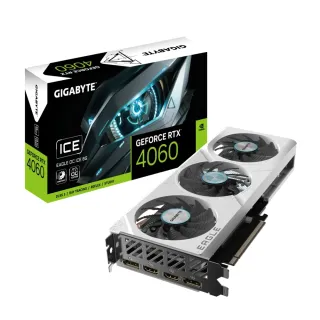 【GIGABYTE 技嘉】GeForce RTX4060 EAGLE OC ICE 8G 顯示卡