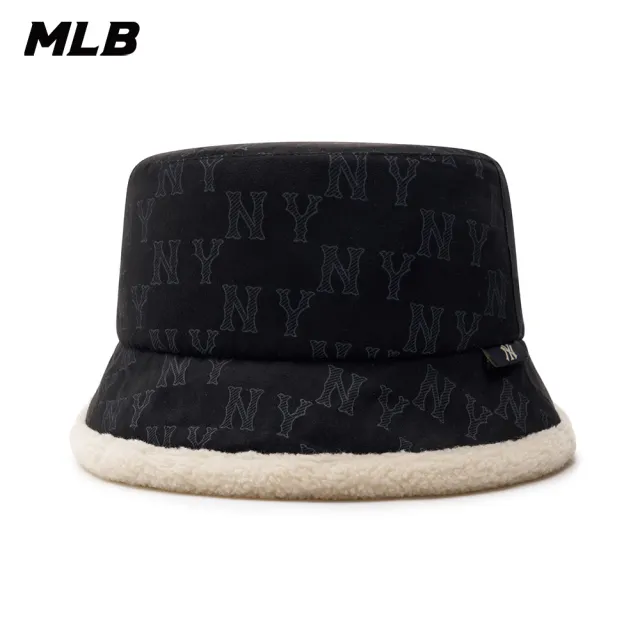 【MLB】麂皮漁夫帽 MONOGRAM系列 紐約洋基隊(3AHTMS136-50BKS)