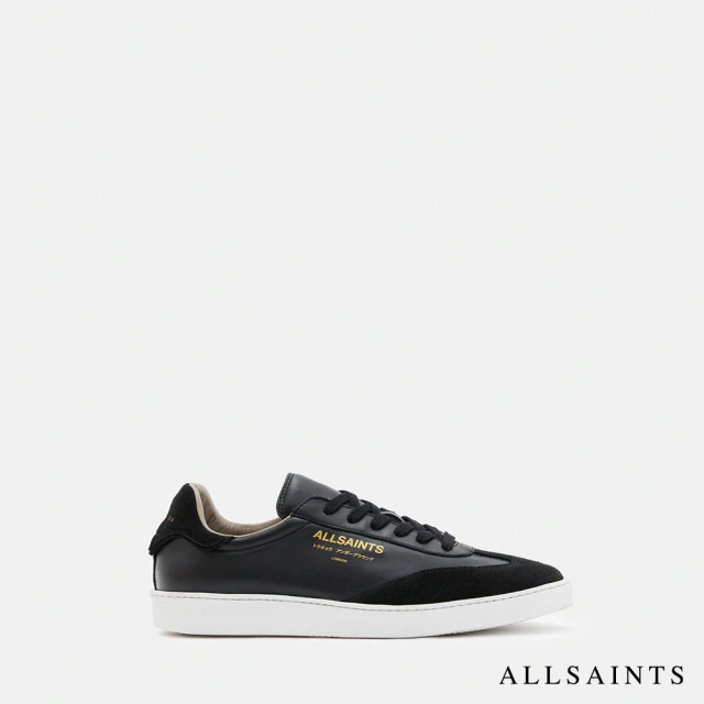 【ALLSAINTS】THELMA 牛皮厚底LOGO休閒鞋-黑 WF715Z