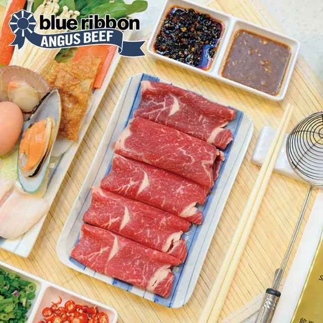 【勝崎生鮮】美國藍帶雪花牛火鍋肉片12盒組(200公克±10% / 1盒)