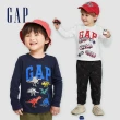 【GAP】男幼童裝 Logo印花圓領長袖T恤-多色可選(798952)