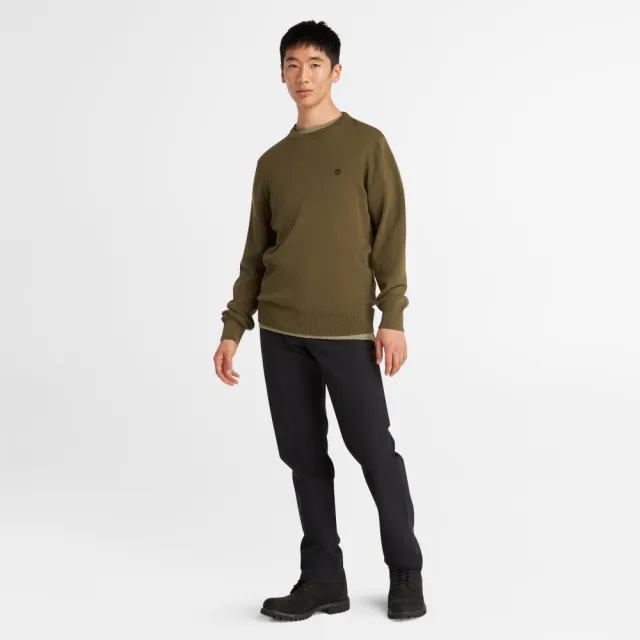 【Timberland】男款黑色多口袋休閒長褲(A6FW1001)