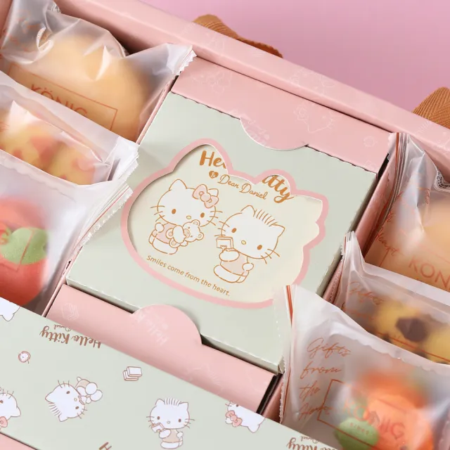 【金格食品】Hello Kitty 輕奢包2盒組(獨家收藏Kitty&Daniel限定杯墊)
