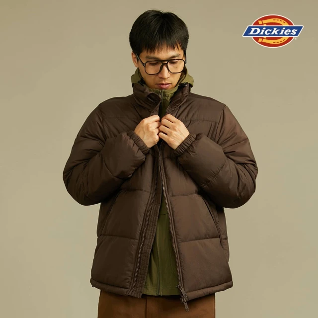 Dickies 男女款宇宙藍紫色純棉胸前簡約品牌Logo印花