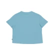 【Dickies】女款晴空藍純棉短版Logo小織標短袖T恤｜DK011775E65