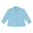 【Dickies】女款晴空藍舒適柔軟抗UV長袖襯衫｜DK011621E65