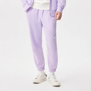 【Dickies】男款薔薇紫純棉Logo標誌抽繩褲腰縮口褲｜DK011591E61