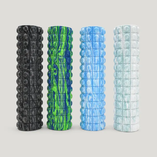 【QMAT】50cm按摩滾筒 台灣製(運動放鬆滾輪 瑜珈柱 瑜珈滾筒 Foam Roller)