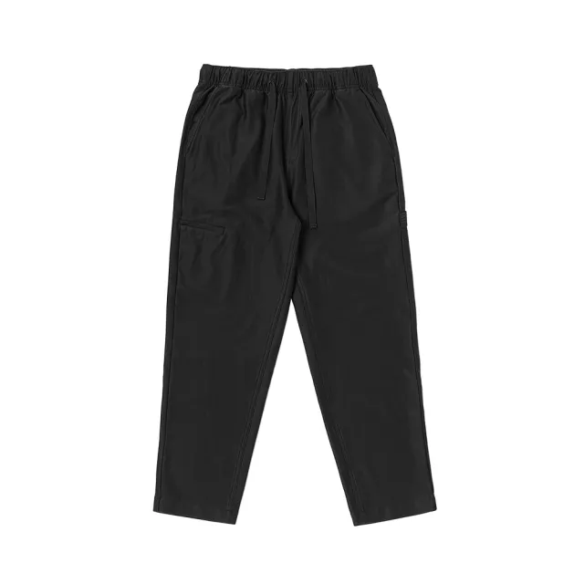 【Dickies】男款黑色彈性抽繩褲腰多口袋休閒長褲｜DK011569BLK