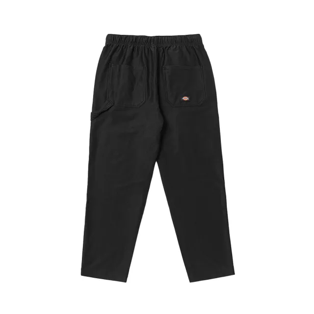 【Dickies】男款黑色彈性抽繩褲腰多口袋休閒長褲｜DK011569BLK