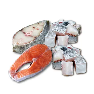 【頤珍鮮物】深海魚肉多多4件組(龍虎斑/鮭魚/鮸魚 共1140g)