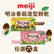 【明治】香菇造型餅乾 巧克力/草莓口味 任選(45g*6盒)