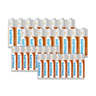 【Philips 飛利浦】碳鋅電池3號16入+4號16入