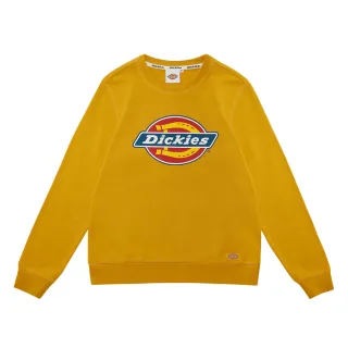 【Dickies】男款薑黃純棉經典Logo印花大學T｜DK008714C01