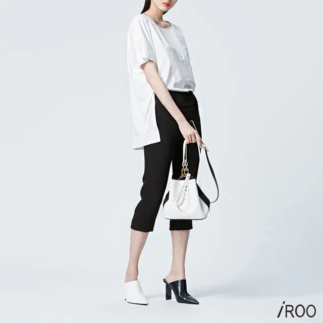 【iROO】基本舒適流行時尚七分褲