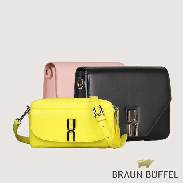 【BRAUN BUFFEL 德國小金牛】台灣總代理 賽德琳 兩折長夾-藕粉色(BF828-621-MP)