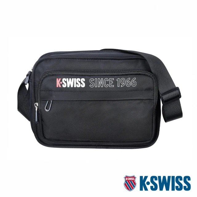 K-SWISS 運動斜肩包 Shoulder Bag-黑(B