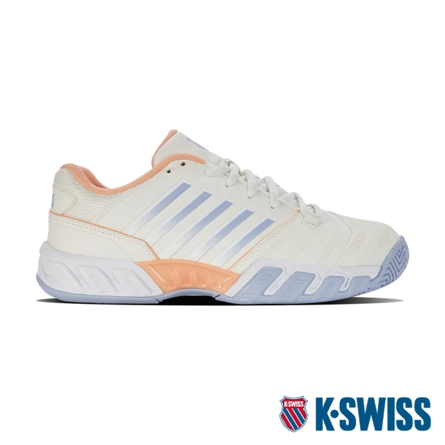 K-SWISS 基礎網球鞋 Bigshot Light 4-女-白/粉橘(96989-189)