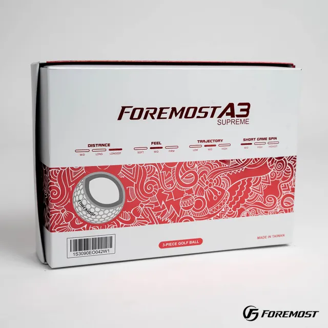 【Foremost】Supreme A3 三層球 高爾夫球(色球 小白球 超遠距)